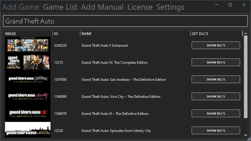 Main Interface